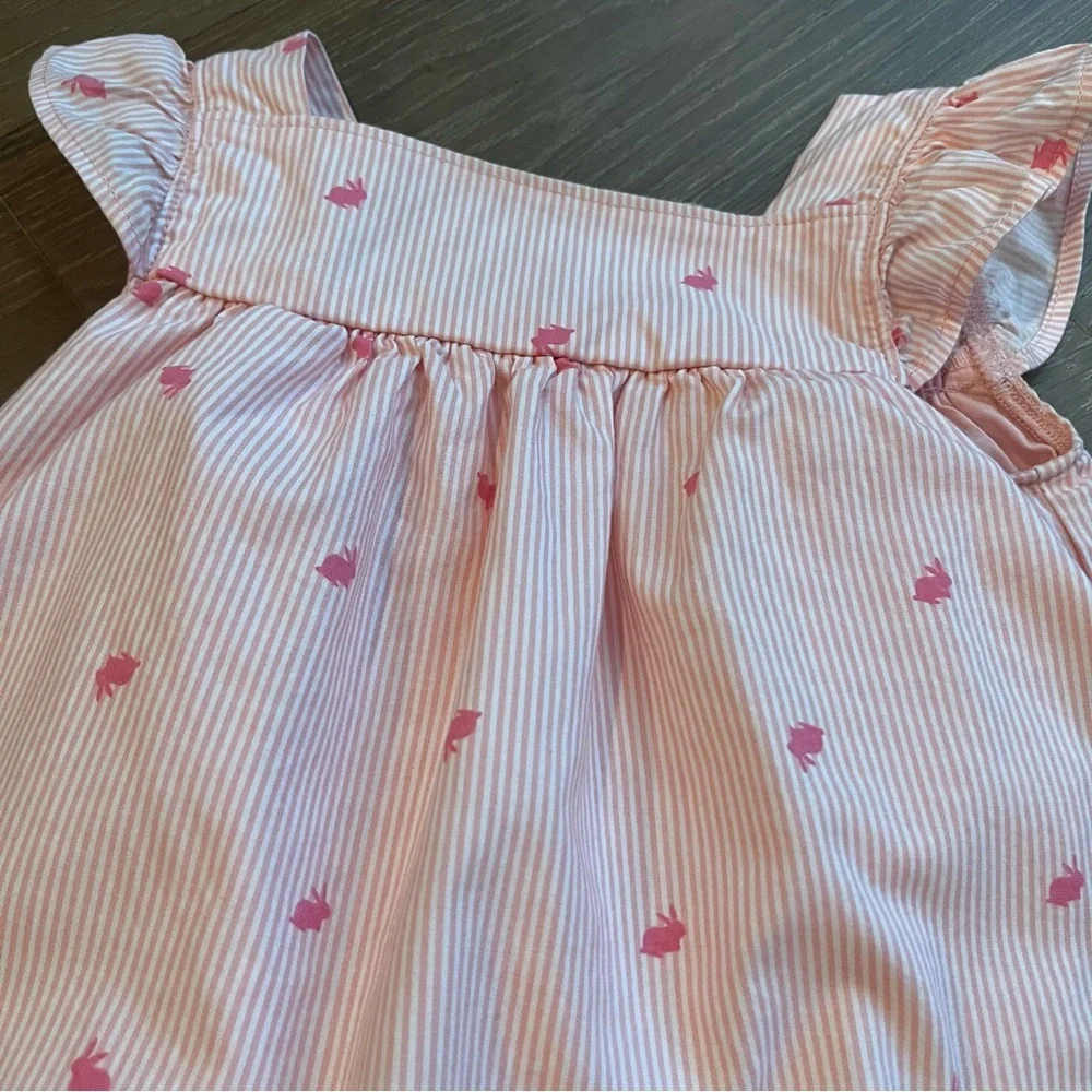 Carter's Baby Girl Pink Bunny Dress 12 Months